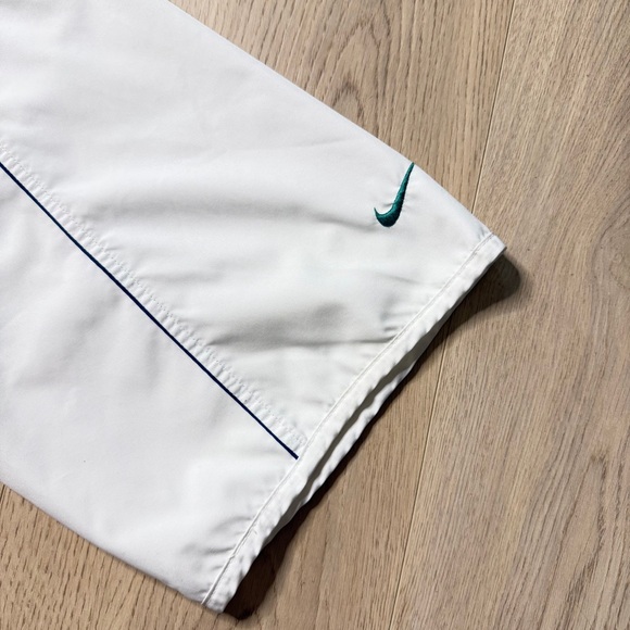 Nike Golf Half Zip Windbreaker Pullover Jacket Mens XL White Green Clima-Fit - Picture 4 of 12